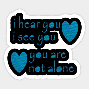 A message the hurt or lost Sticker